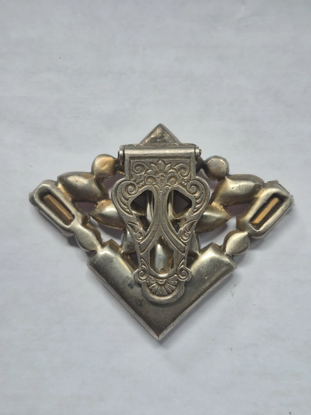 Vintage Art Deco Dress Clip Pot Metal Early Coro 1930s